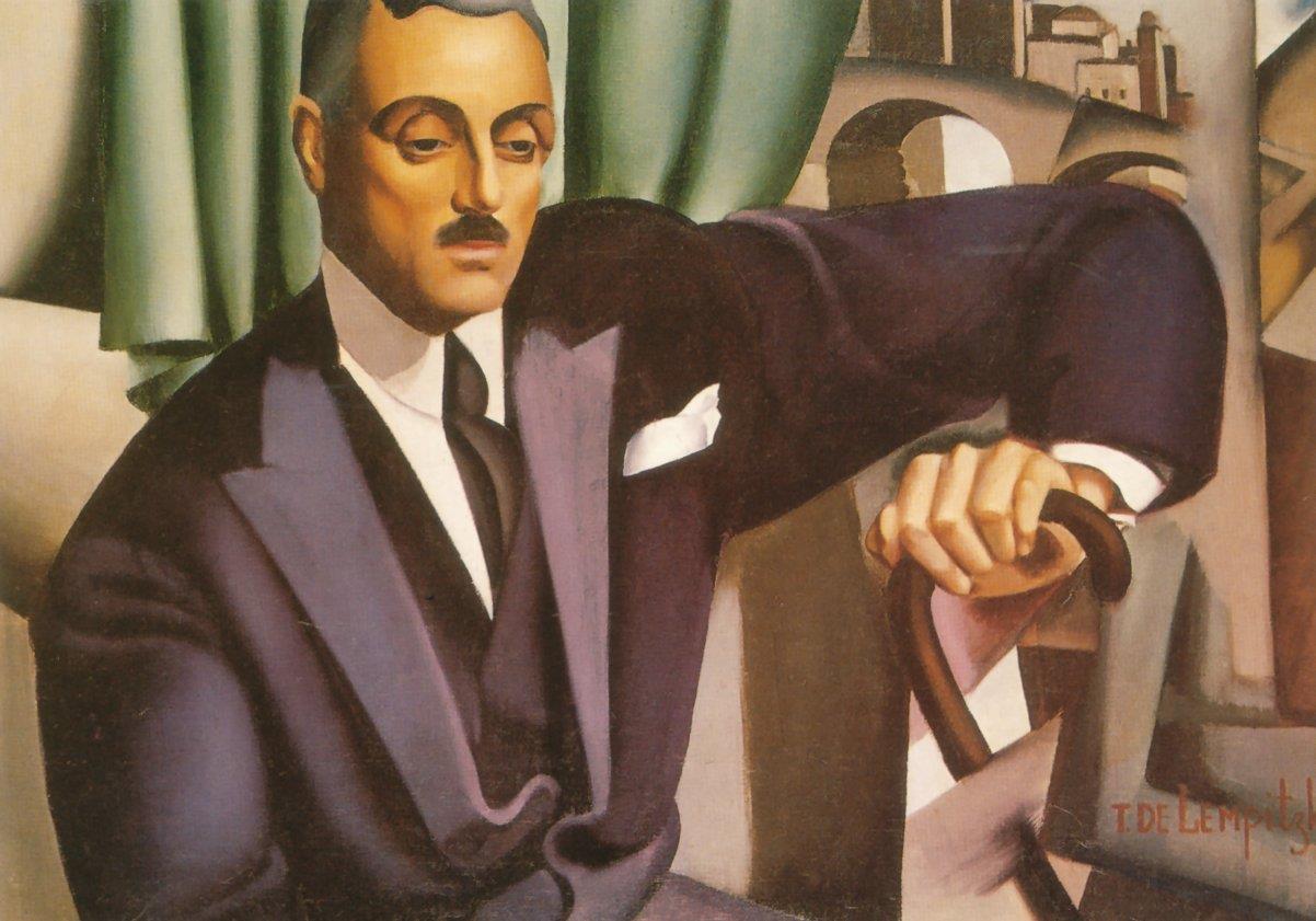 portrait du prince eristoff 1925 contemporain Tamara de Lempicka Peintures à l'huile